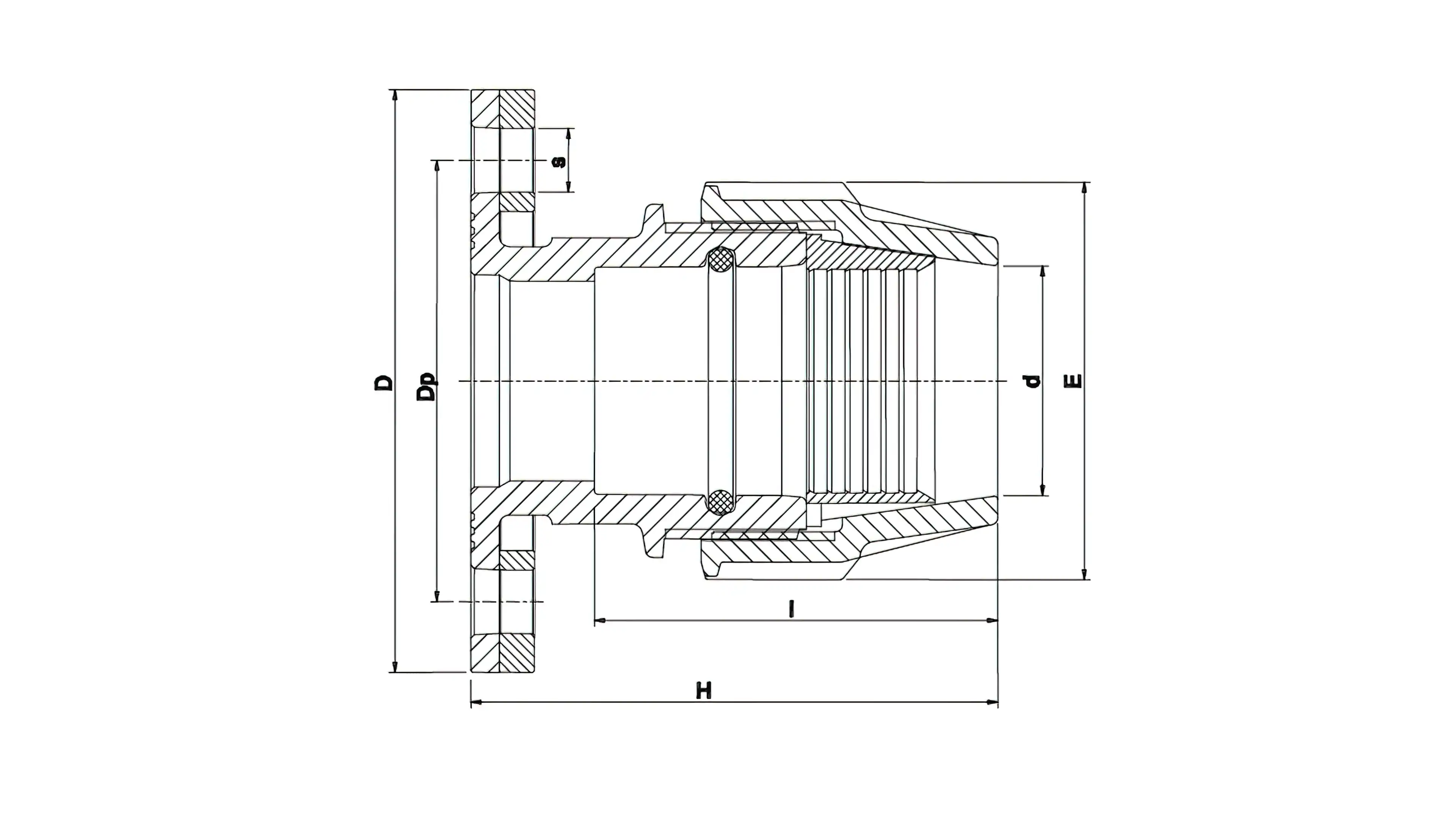 Adaptor Flanged 110mm Plasson