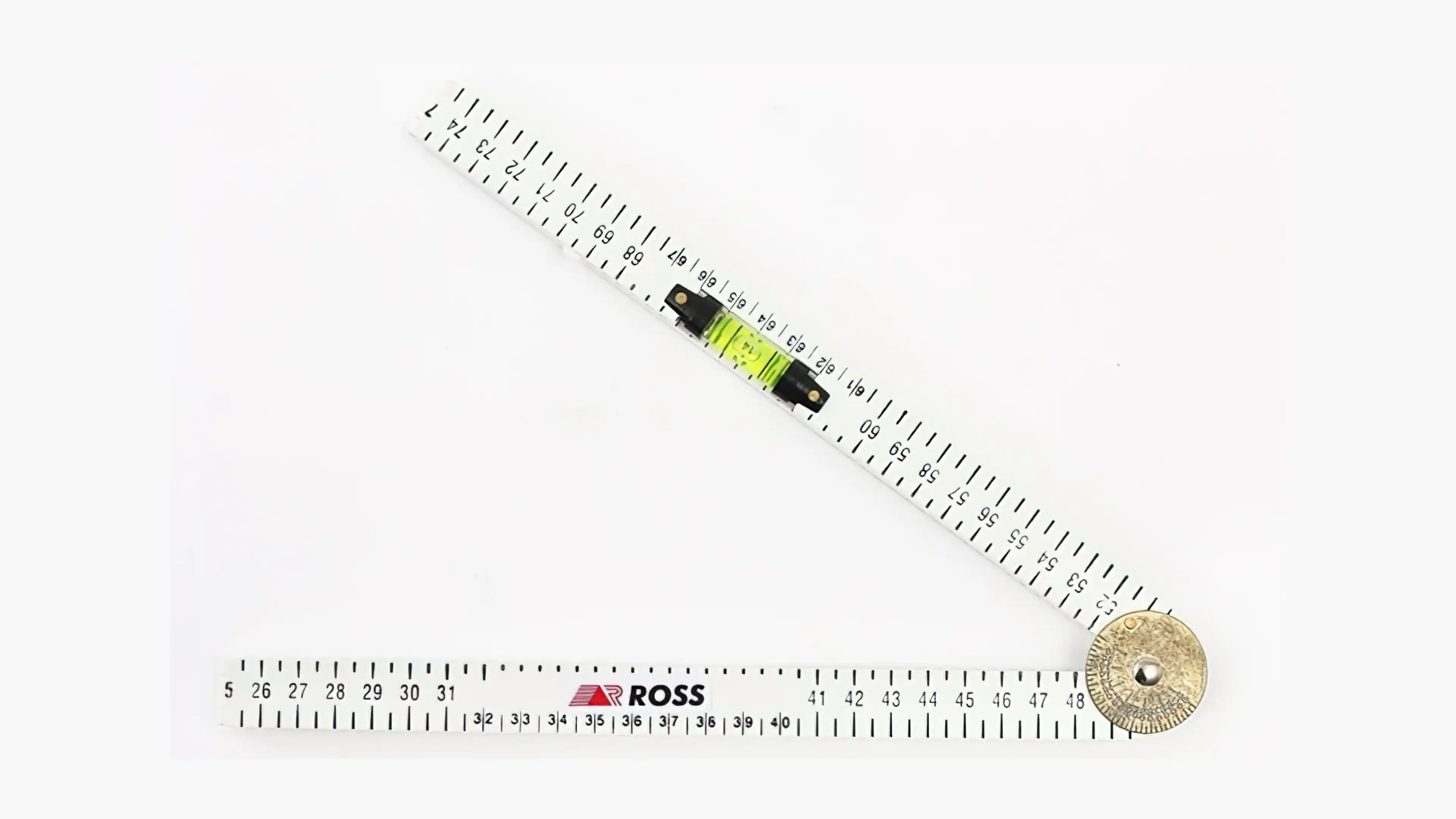 Rule, 1.0m, Plastic Clino, c/w Water Level