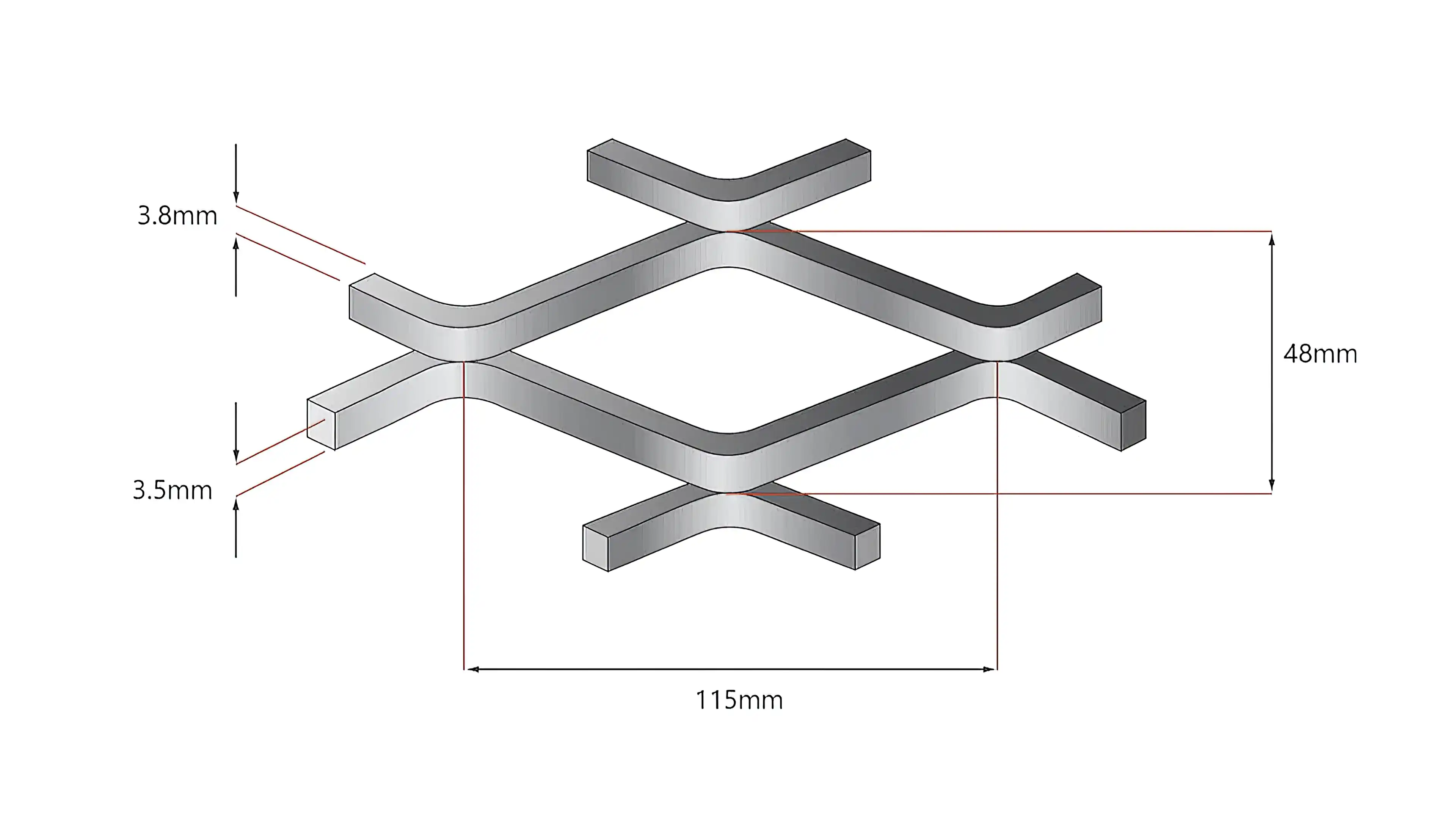 Expandmetal, 1200x2400, Mentex 43